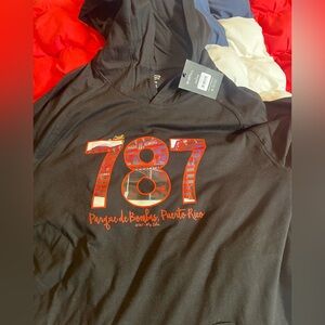 Large Thin Hoodie Parque De Bombas Ponce 787 Mi Isla